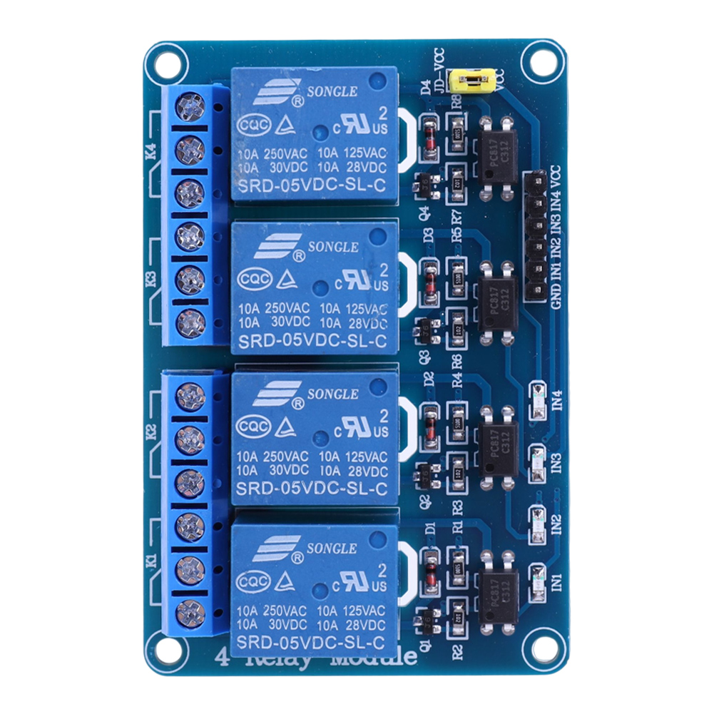 Relay Module 5V - 5V 12V 4 Channel Relay Board