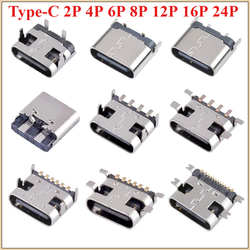 Smd Solder Paste - 10Pcs USB Connector Type C Female