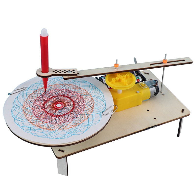 Diy Electronics Parts - 1-3Pcs DIY Wooden Electric Plotter Drawing