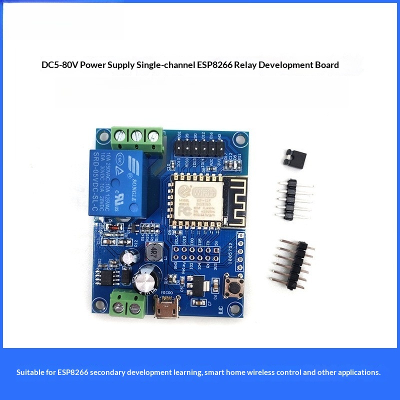 Relay Module 5V - ESP8266 WiFi Single-Channel Relay Module, 8-80V