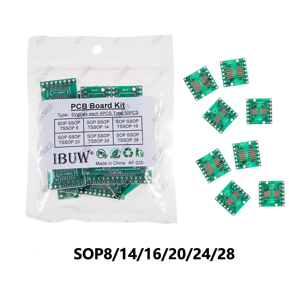 Pcb Etching Kit - 30PCS 6Values SOP SSOP TSSOP PCB