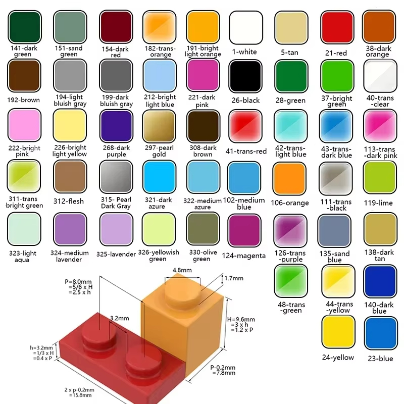100PCS MOC 2420 Plate 2x2 Buil - Diy Electronics Gift Ideas recension och pris