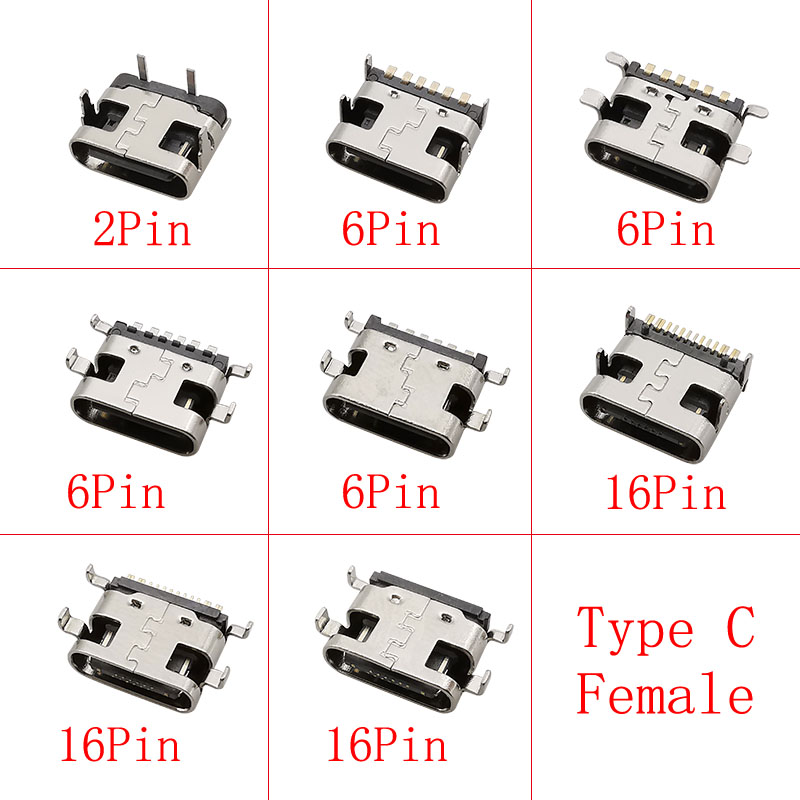 10Pcs USB Type C Female Jack C - Smd Solder Paste recension och pris