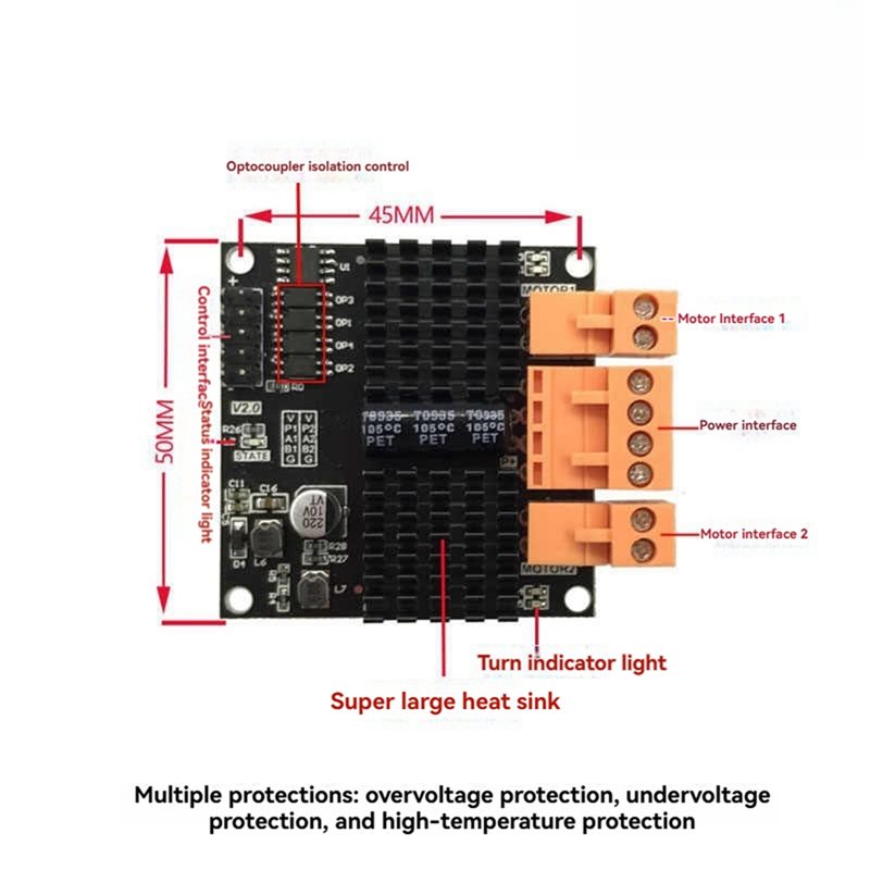 HLZS-DC Brushed Motor Driver M - L298N Motor Driver recension och pris