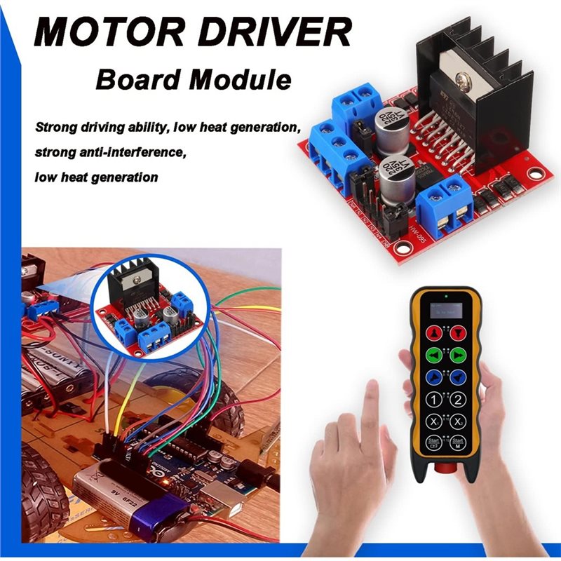 AEE7-4 Pcs L298N Motor Driver  - L298N Motor Driver recension och pris