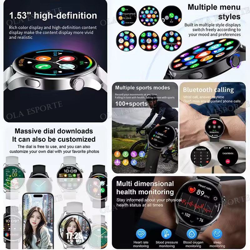 New SmartWatch for Men Women B - Diy Electronics Music recension och pris