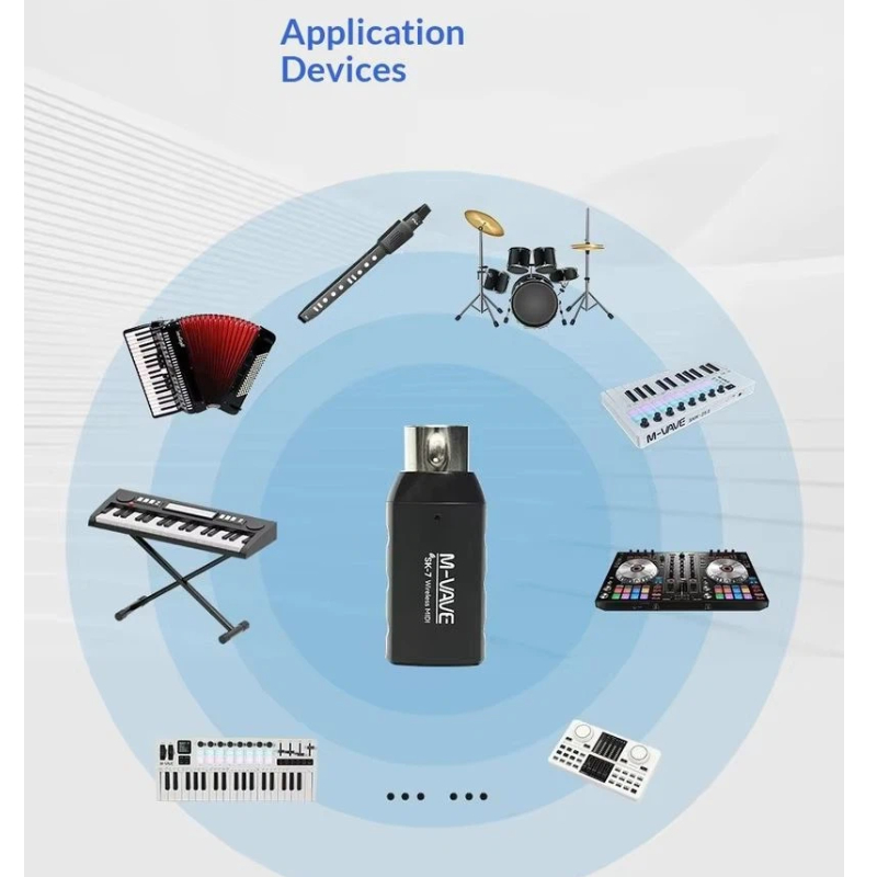 M Vave Sk7 Wireless Midi Adapt - Diy Electronics Music recension och pris