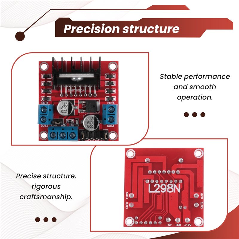AED7-L298N Module Dual H-Bridg - L298N Motor Driver recension och pris