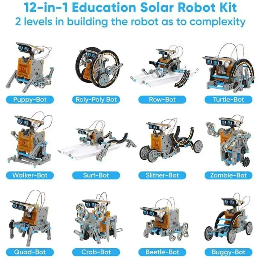 13 in 1 Solar Powered Robot Sc - Diy Electronics Parts recension och pris