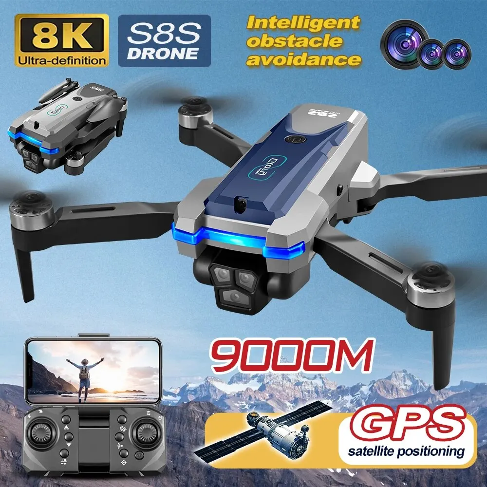 S8S GPS Drone 5G Wifi 8K HD Du - Diy Drone Electronics recension och pris